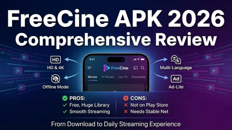 FreeCine APK 2026 Comprehensive Review – From Download to Daily Streaming Experience