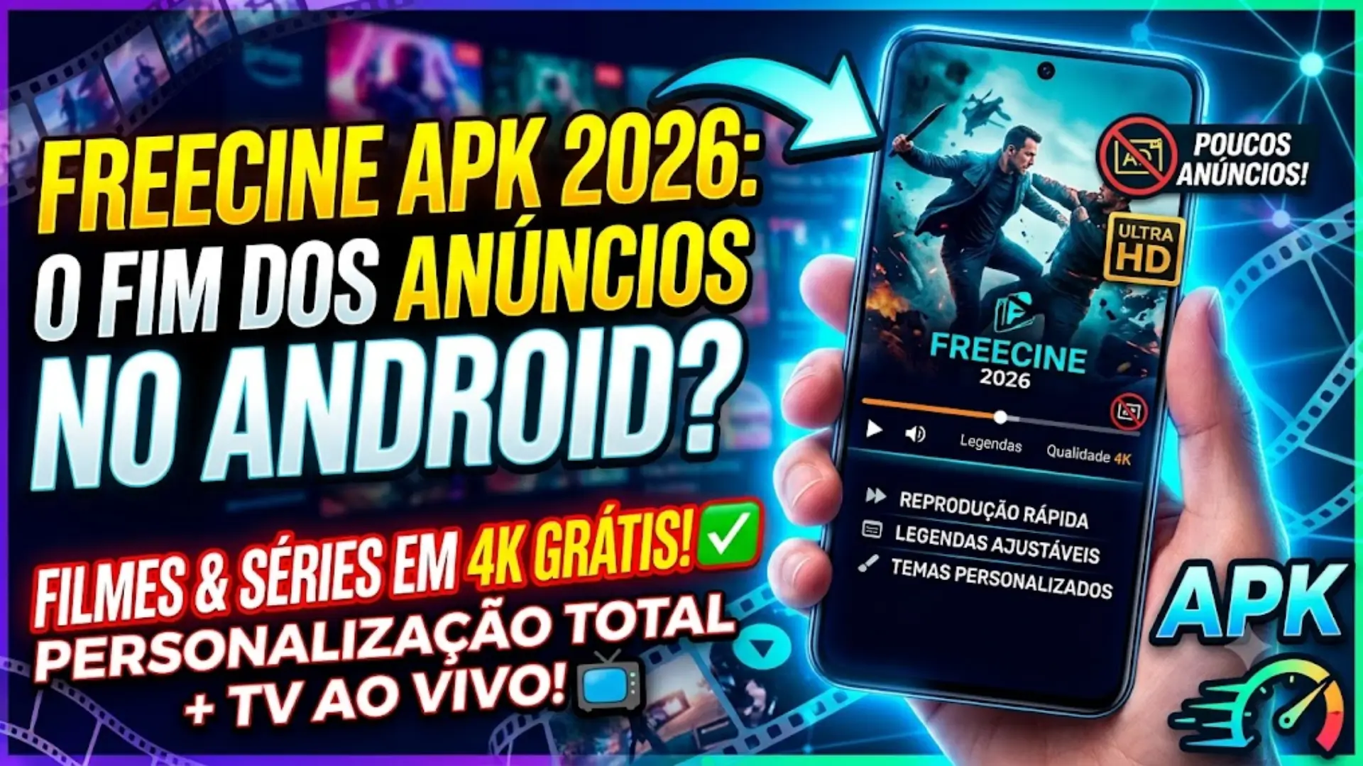 Análise do FreeCine APK 2026 – Um Reprodutor de Mídia para Android com Interface Simples