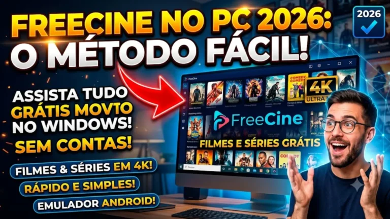 FreeCine para PC – Como Assistir Filmes e Séries Grátis no Windows (2026)
