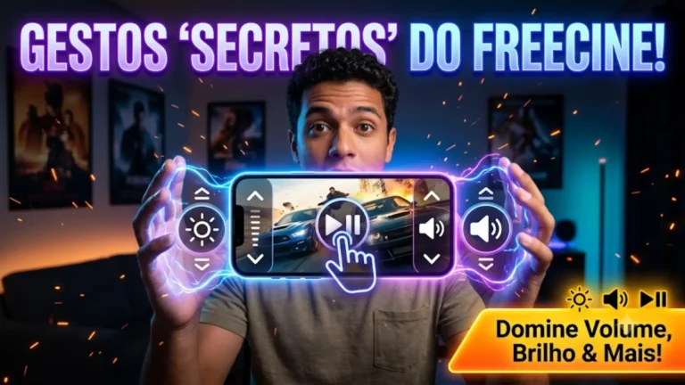 Como Usar os Controles por Gestos no FreeCine APK