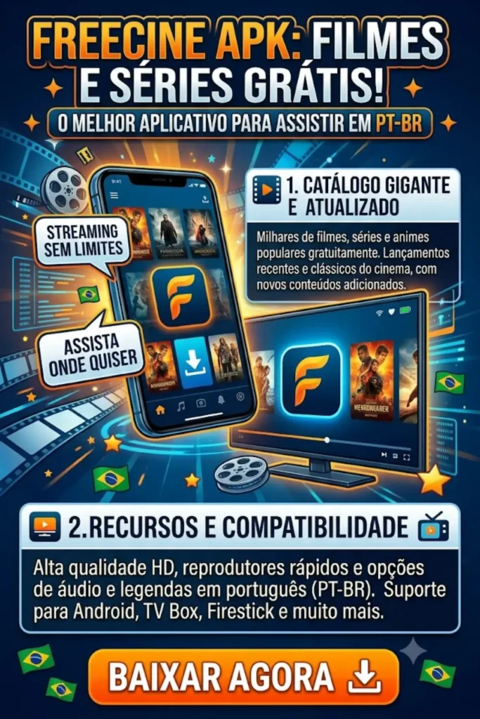 FreeCine APK: O Melhor Aplicativo para Assistir Filmes e Séries Grátis
