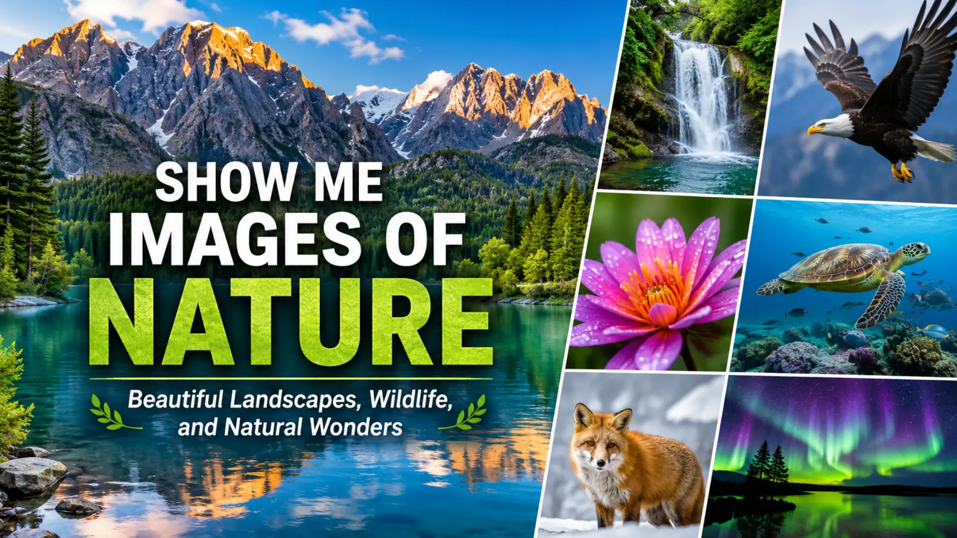 Show Me Images of Nature: Beautiful Landscapes, Wildlife, and Natural Wonders